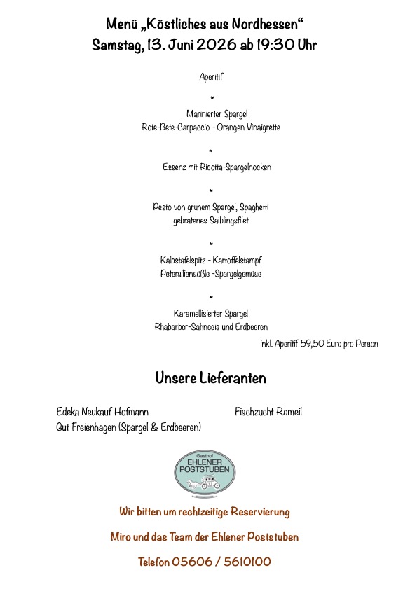 K&ouml;stliches aus Nordhessen 2026